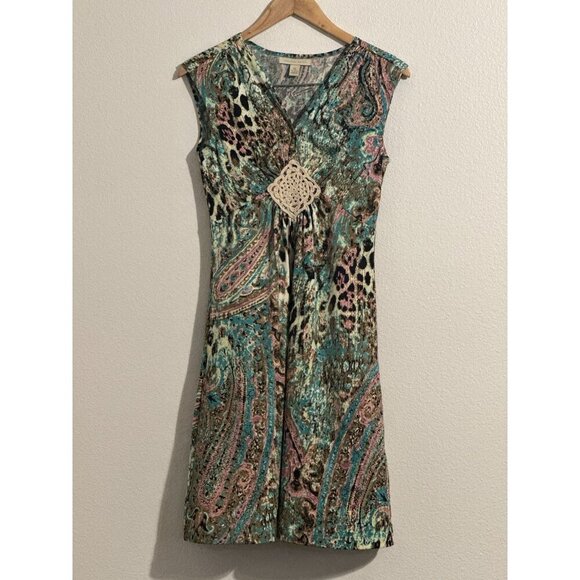 Jonathan Martin Women's Multi Color Pullover Empire Dress Size Small - Picture 1 of 7